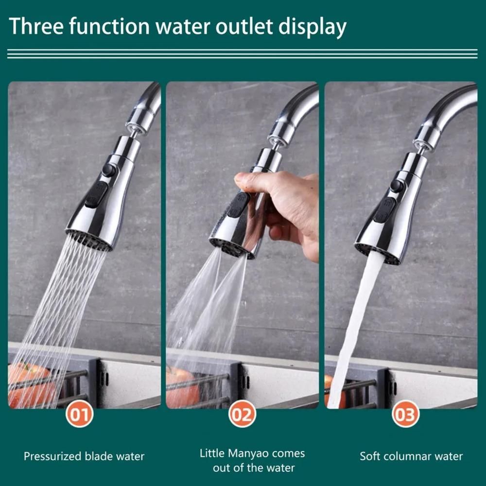 Smart Kitchen Faucet – 3 Water Modes for Easy Cleaning